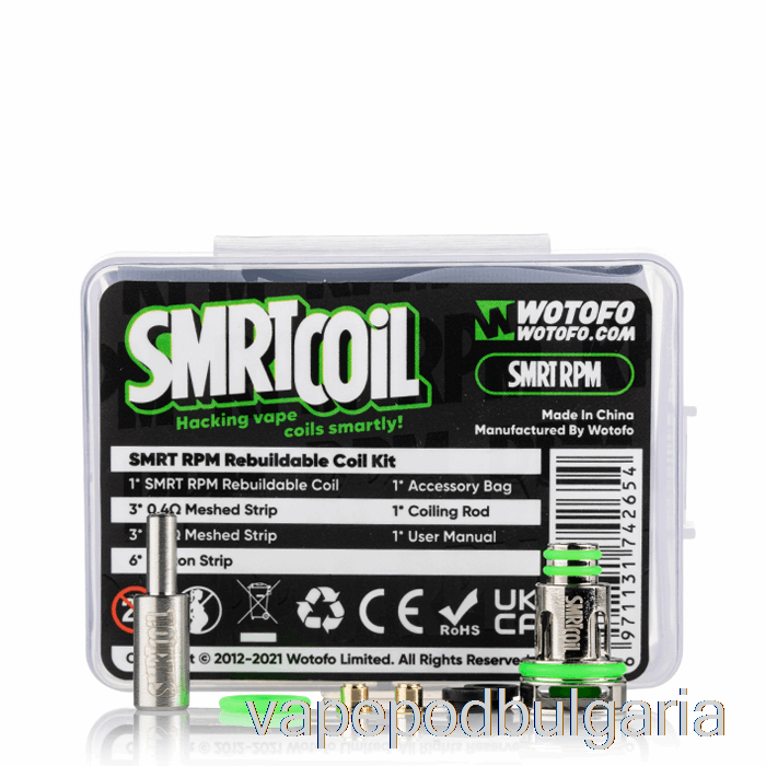 Vape Bulgaria Wotofo Smrt Rebuildable Coil Kit [rpm] Rebuildable Coil Kit